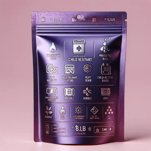 Custom Child Resistant Mylar Bags 4
