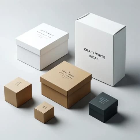 Kraft White Boxes 4