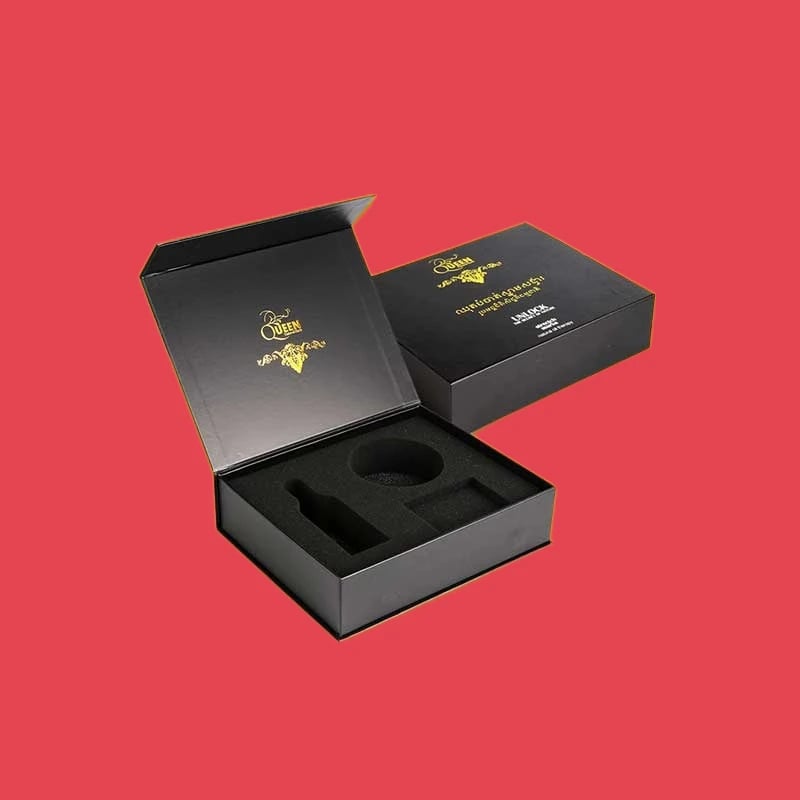 Gold Foil Black Cartons