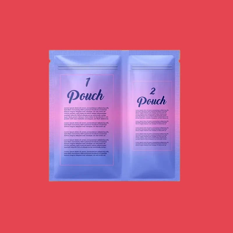 Custom Dual Compartment Mylar Bags