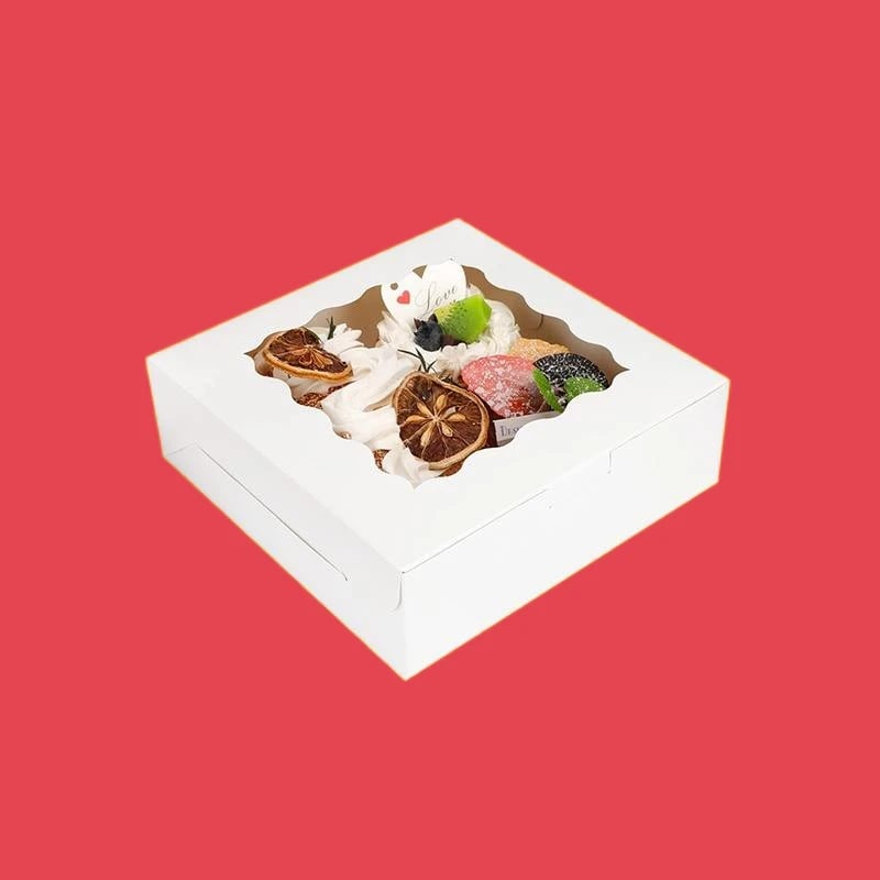 White Bakery Boxes with Window