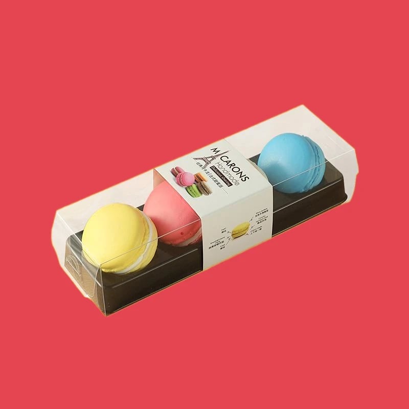 Macaron Box with Clear Lid