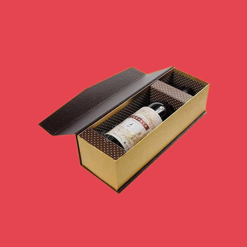 Custom Champagne Rigid Boxes with Inserts