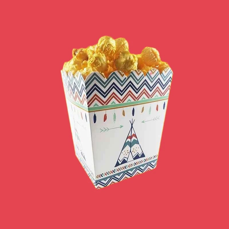 Custom Gold Foil Printed Popcorn Boxes