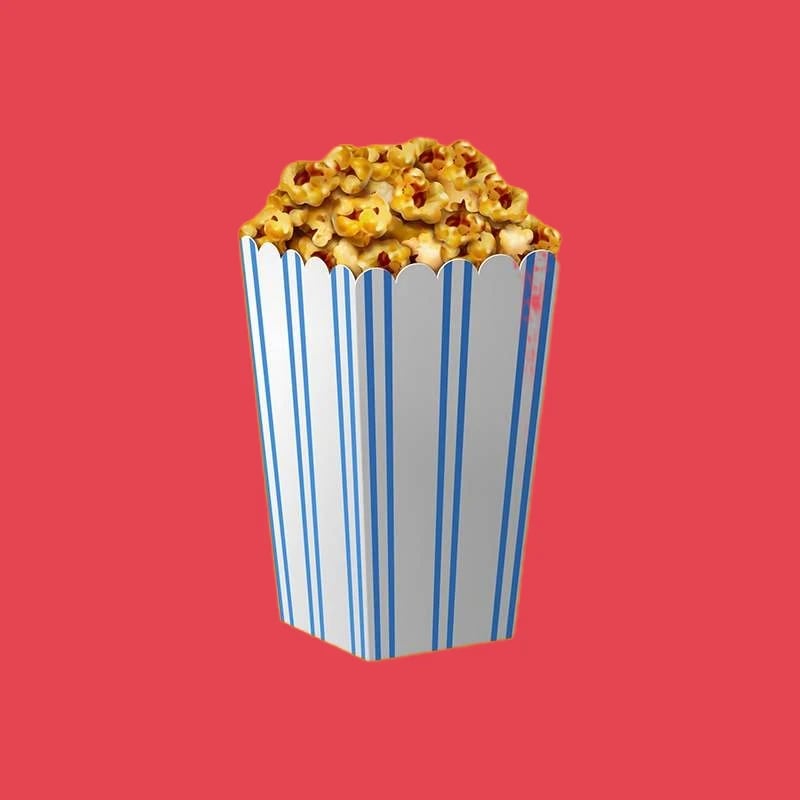 Custom Shaped Inside Outside Printed Popcorn Boxes