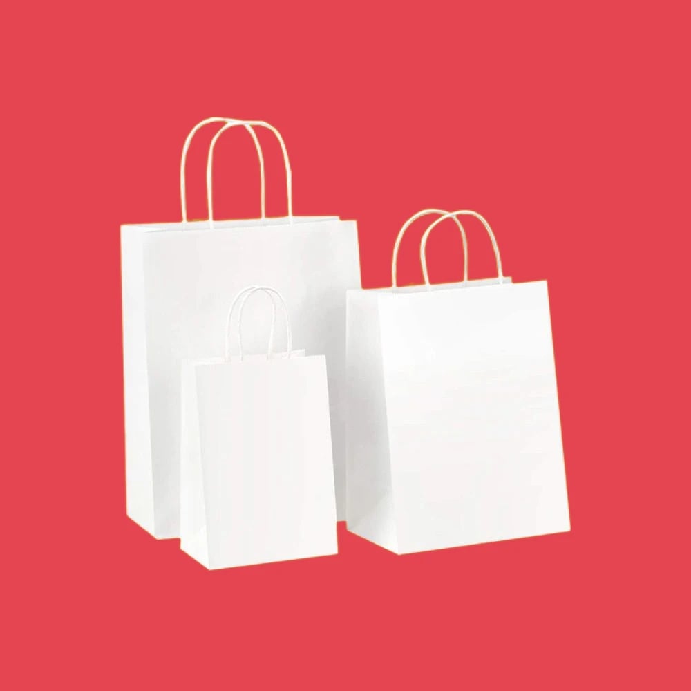 Custom White Kraft Bags