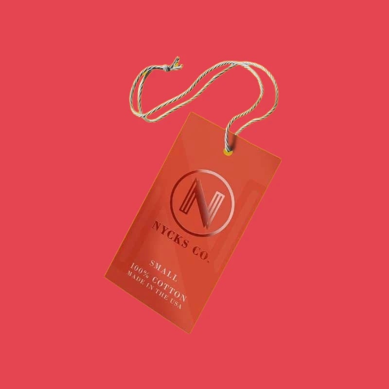 Custom Made Glossy Hang tags