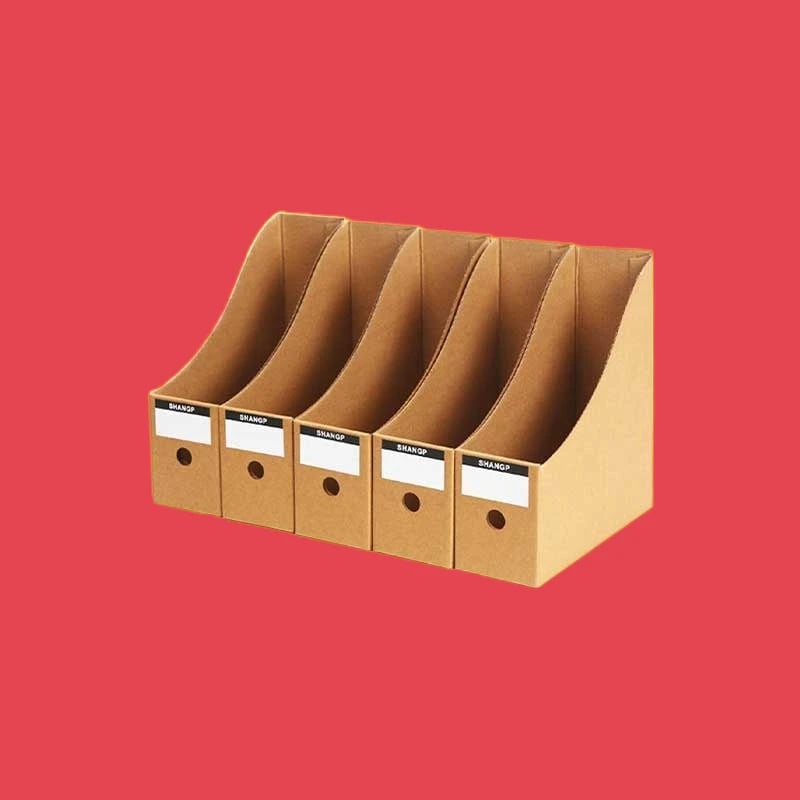 Cardboard file boxes