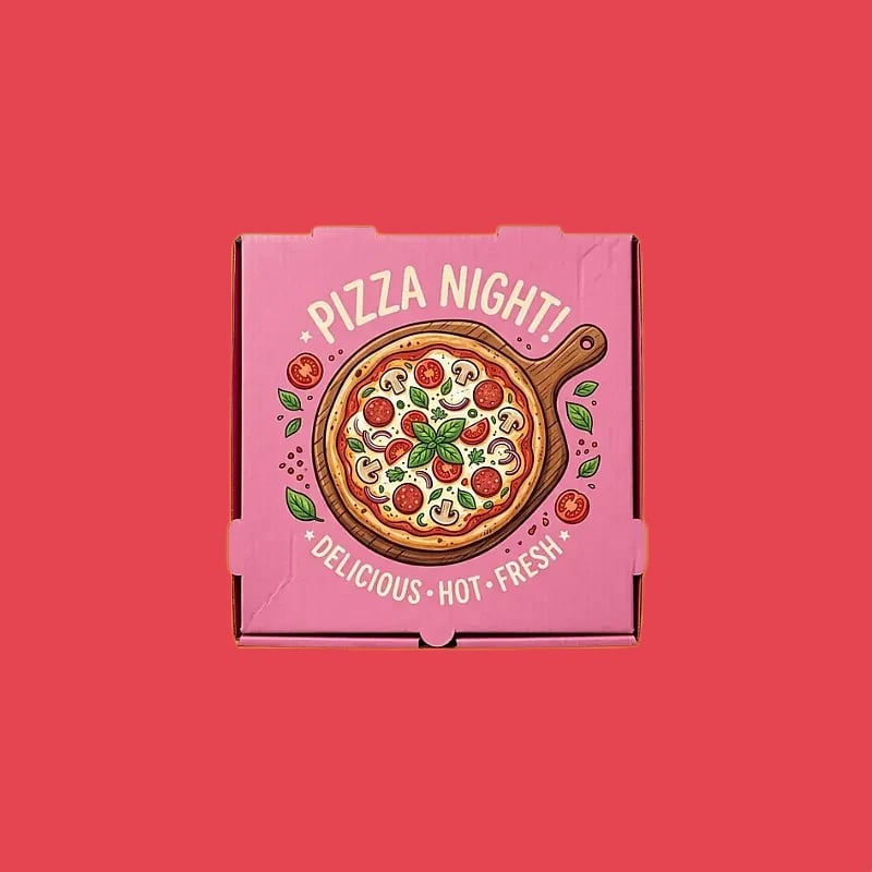 Pink Pizza Boxes