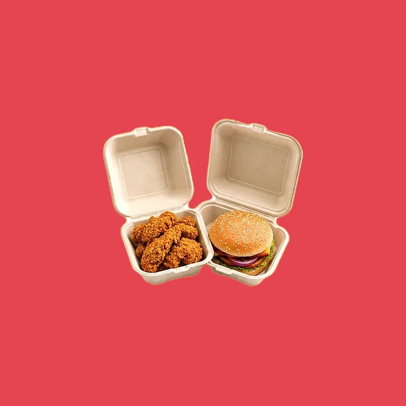 Sugarcane Burger Boxes