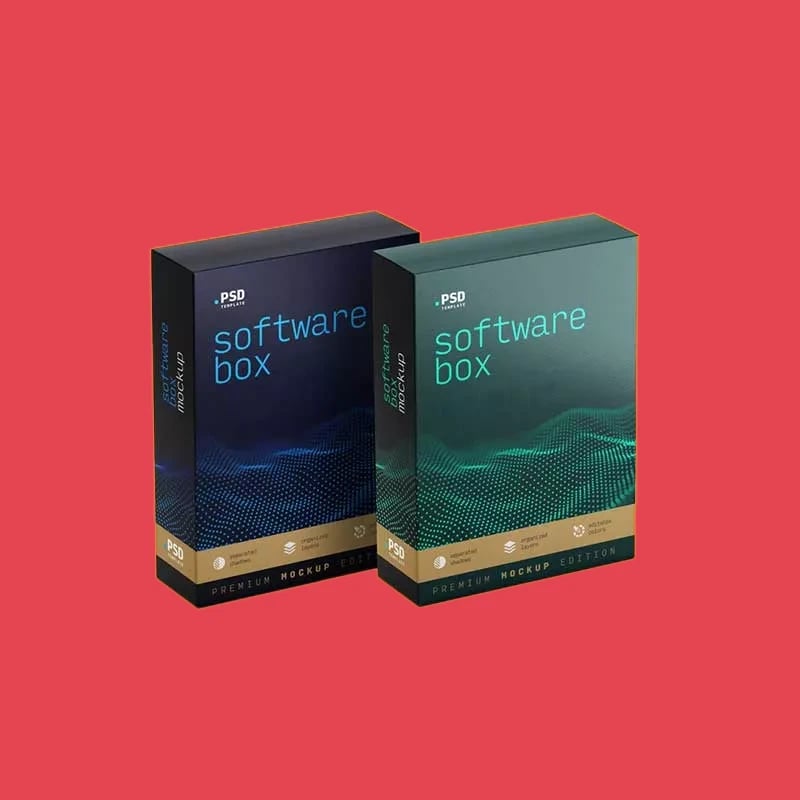 Custom Printed Software Boxes