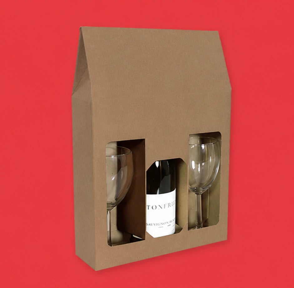 Custom Bottle Carriers with Display Window