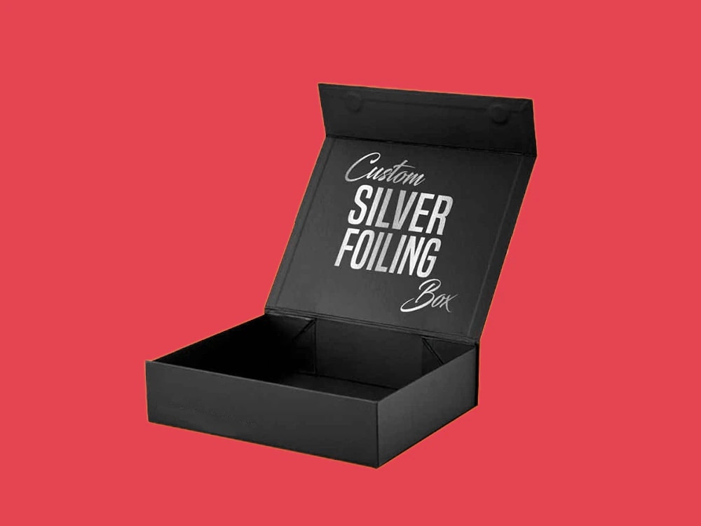 Custom Silver Foiled Rigid Boxes