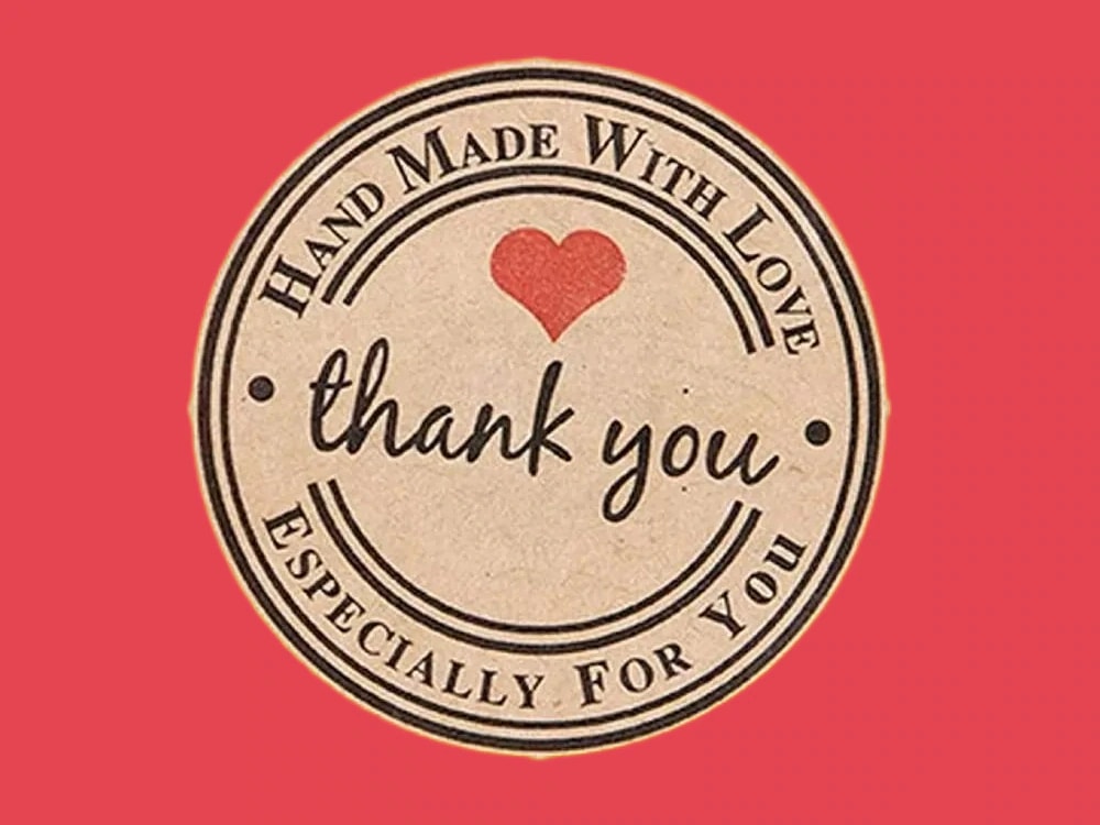 Custom Thank You Stickers