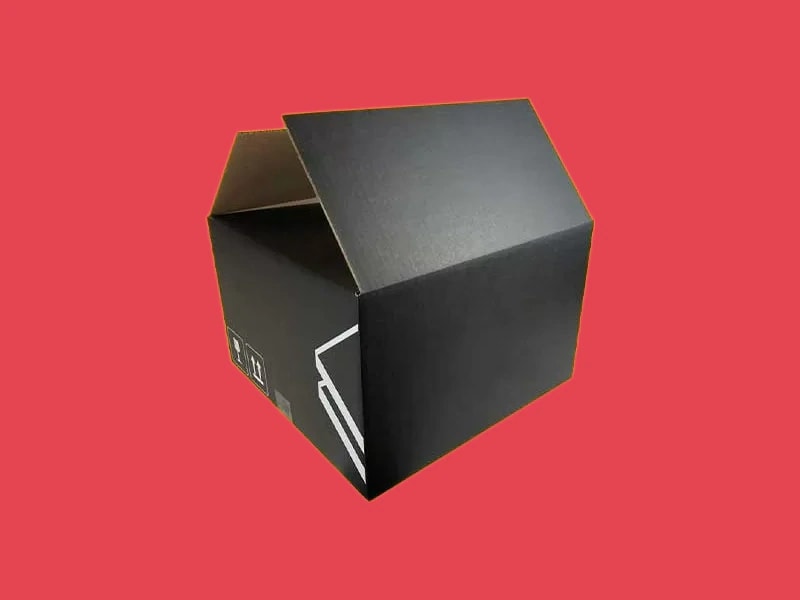 Black cardboard box