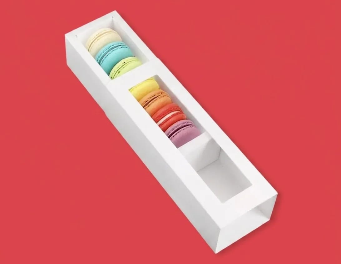 White Macaron Boxes