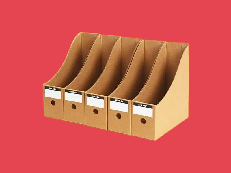 Cardboard file boxes
