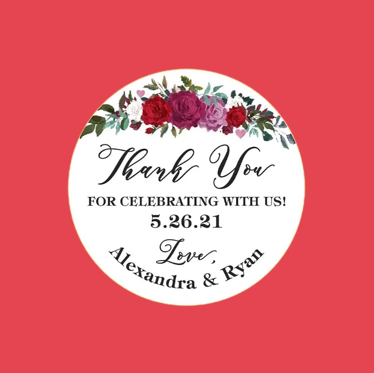Custom Wedding Stickers